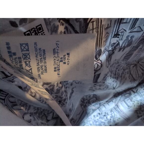 Cath Kidston London Landmark PVC Cotton Backpack Tote Bag Big Ben Print Travel - Picture 12 of 16